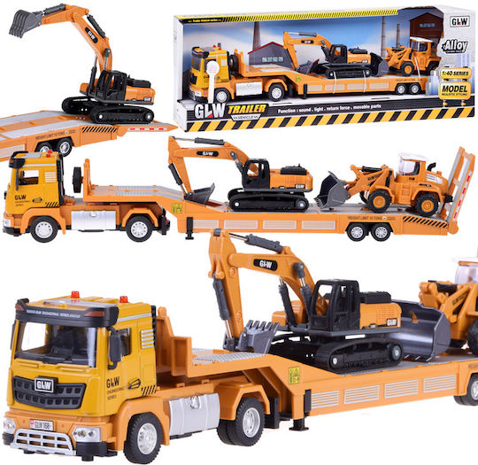 Mini-Bauarbeiter-Set mit Sound Bagger Bulldozer
