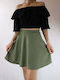 Brown Sugar Mini Skirt Cloche in Green color