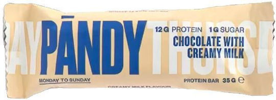 Pandy Bar with 34% Protein & Flavor Chocolate and milk cream 35gr