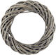 Wooden Decorative Wreath for DIY Crafts Brown 7x7cm