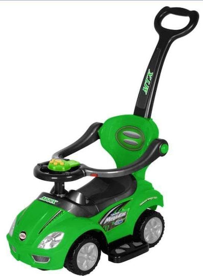 BabyMix Mega Car Mașină Ride On Cu Mâner Pentru Părinți Pentru 36+ Luni Verde