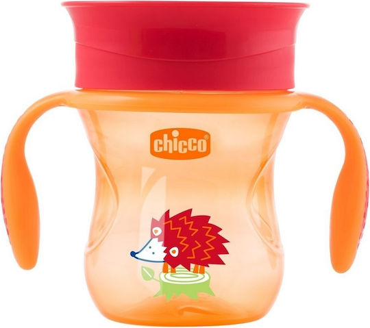 Chicco Baby Cup Perfect made of Silicone Orange 200ml for 12m+m+
