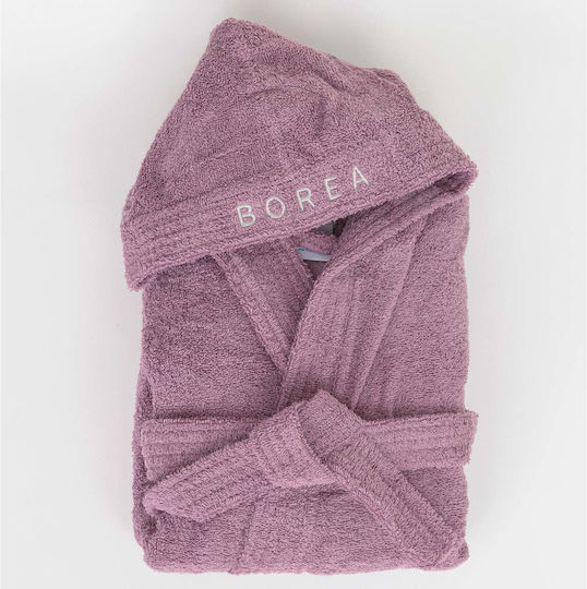 Borea Kids Hooded Bathrobe Purple Borea Kids Hooded Bathrobe Purple