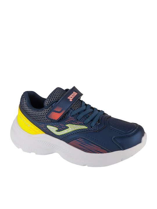 Παιδικά Sneakers με Σκρατς Navy Μπλε