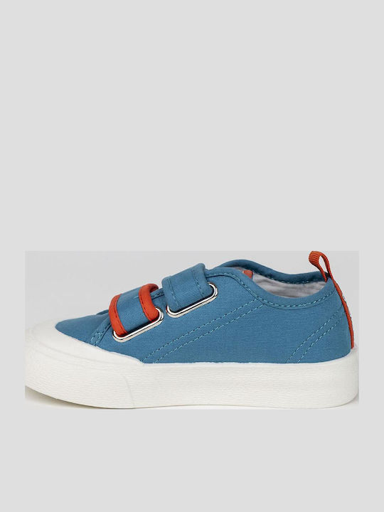 Spiderman Kids Anatomic Sneakers With Hoop & Loop Closure Blue