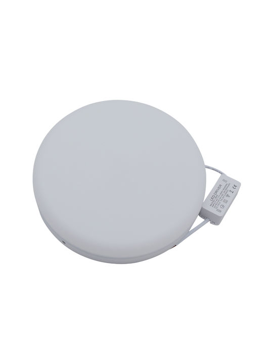 Uncle George Round Outdoor LED Panel 36W with Cool White Light 22cm