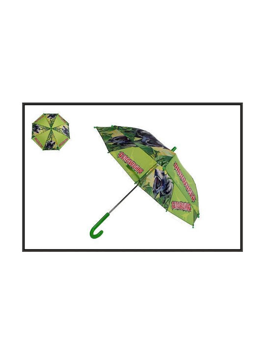 HIPO Kids Curved Handle Umbrella Green