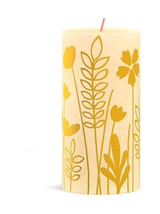 Bolsius Decorative Candle Yellow 1pcs