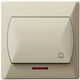 Ospel Knopf Glocke in Beige Farbe ŁP-6AS/01