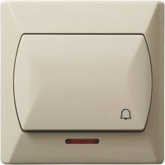 Ospel Knopf Glocke in Beige Farbe ŁP-6AS/01