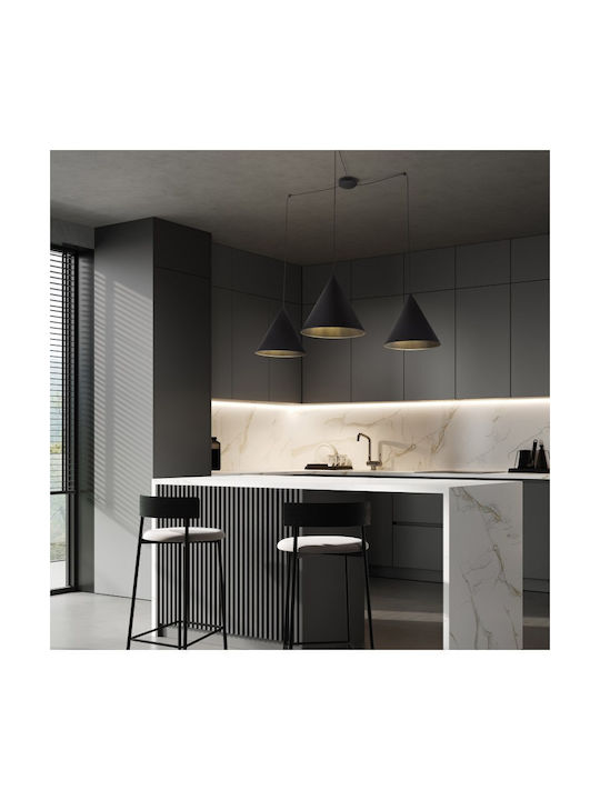 TK Lighting Κρεμαστό Φωτιστικό Μαύρο LED