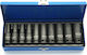 Adler Căpăcei Torx Lungi cu Patrat de Prindere 1/2" Set 10buc