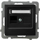 Ospel Einzeln Netzwerksteckdose RJ45 Ohne Rahmen Typ Cat5 in Schwarz Farbe GPK-1G/K/m/33