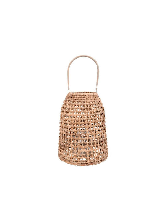 Fylliana Wicker Lantern Beige 23x30cm