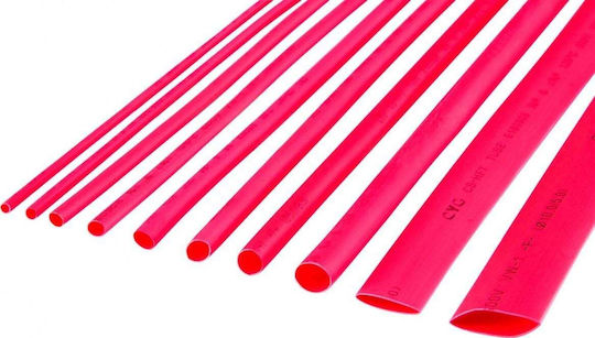 Cabletech Tuburi Termocontractabile Casetă Red 10buc LEC-NAR0256.1