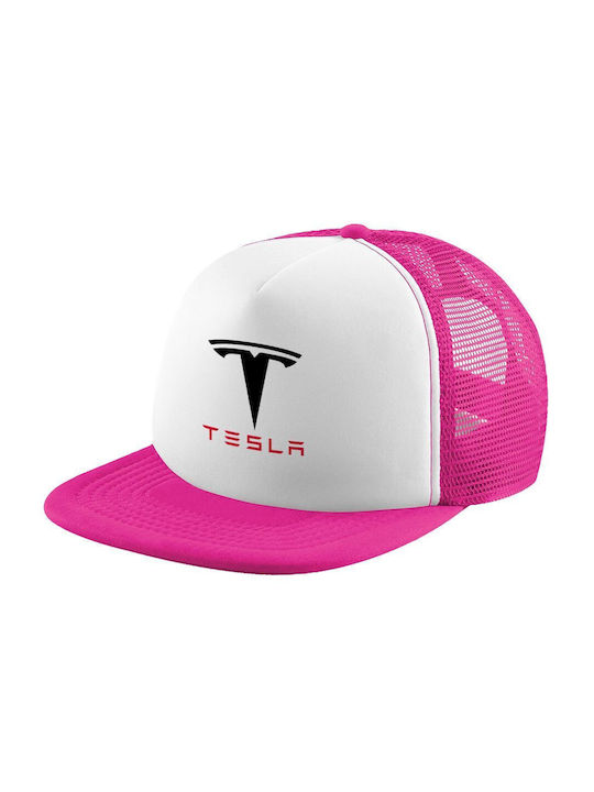 Koupakoupa Παιδικό Καπέλο Jockey Υφασμάτινο Tesla Motors Λευκό