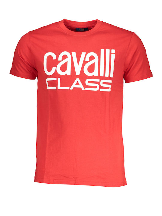 Roberto Cavalli Ανδρικό T-shirt Κοντομάνικο Red