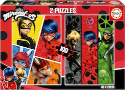 Miraculous Ladybug Puzzle 2x100pcs