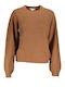 Tommy Hilfiger Women's Long Sleeve Pullover Wool Brown