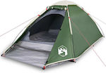 vidaXL Σκηνή Camping Πράσινη με Διπλό Πανί για 2 Άτομα 255x150x105εκ.