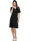 Sommer Midi Kleid Black