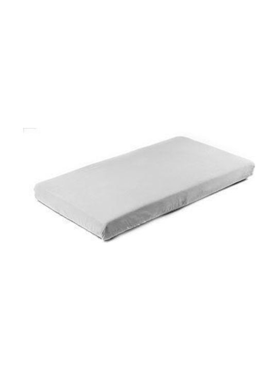 Sensillo Baby Sheet Crib Flannel Fitted Grey Gray 140x70cm