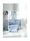Vesta Home Set Baby Crib Cotton Sheets Arktos Blue 120x165cm 3 Pieces