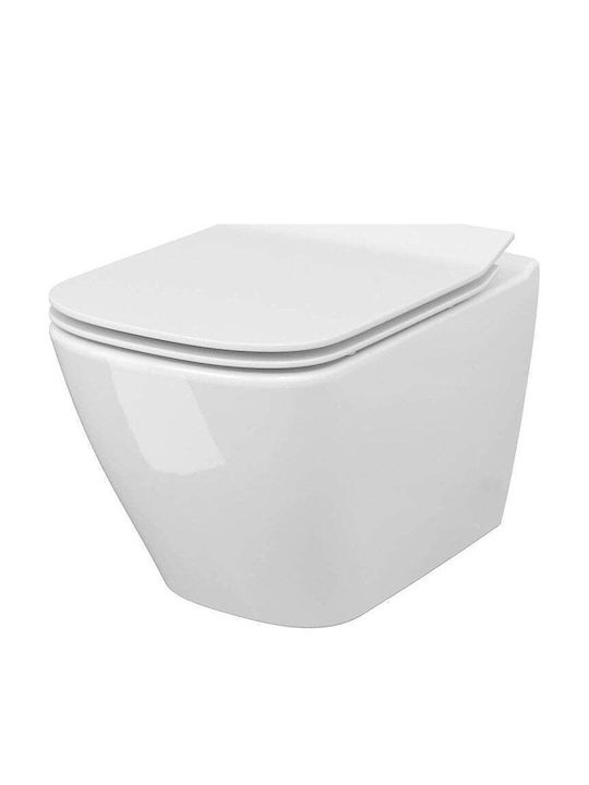 Cersanit Clean On Wall-Mounted Toilet with Cove...