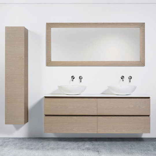 Mabo Шкаф Шкаф без Мивка, със Огледало & Колона Without sink