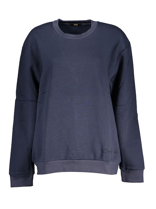 Roberto Cavalli Women's Long Fleece Sweatshirt Blue