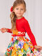 Kids Bolero Knitted Red