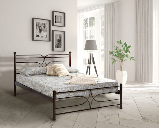 N10 Metal Bed with Bronze Finish for Mattress 110x190cm N10-110X190-XT