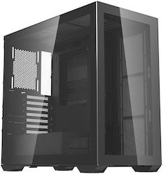 Darkflash DLX4000 Gaming Full Tower Κουτί Υπολογιστή με Πλαϊνό Παράθυρο Μαύρο