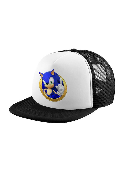 Koupakoupa Kids' Hat Jockey Fabric Sonic The Hedgehog White