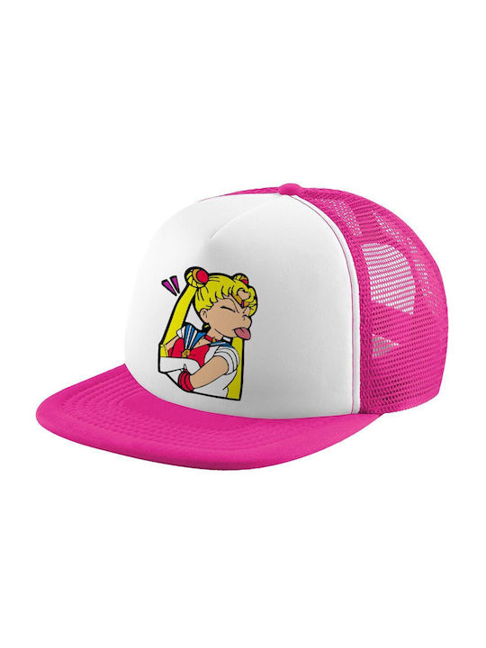 Koupakoupa Kids' Hat Jockey Fabric Sailor Moon White