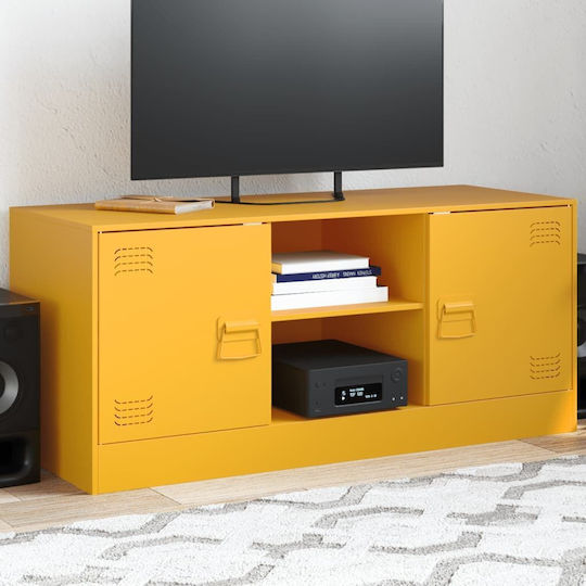 Metallic Mustard Yellow TV Stand M99xL39xH44cm