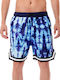 Blue Men's Swimwear Bermuda Blue with Prints