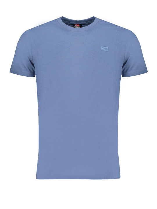 Squola Nautica Italiana Ανδρικό T-shirt Κοντομάνικο Blue Denim