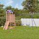 vidaXL Wooden Tower with Climbing Surface 313x248x215cm. Brown