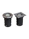 Bemko Round Glass Recessed Spot with Socket GU10 Silver 1pcs