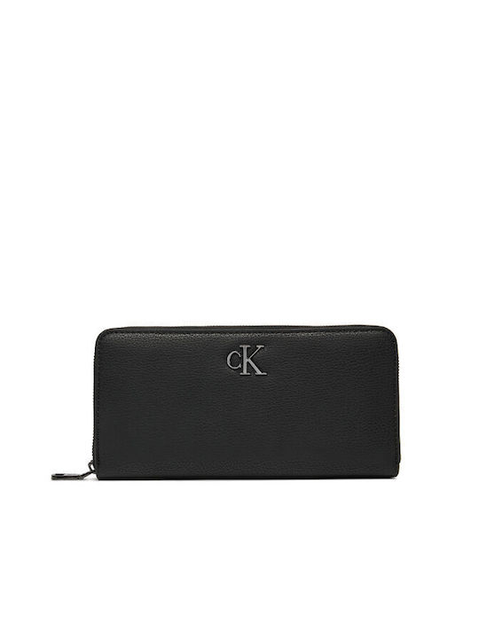 Calvin Klein Groß Frauen Brieftasche Klassiker Schwarz