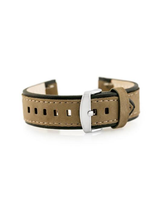 Pacific Leather Strap Beige 24mm