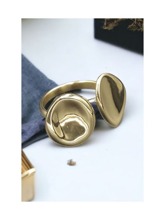 Women's Ring from Steel Gold Plated