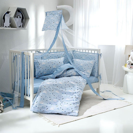 Vesta Home Arktos Pătură Pentru Pătuț Albastru Deschis Albastru 110x150cm