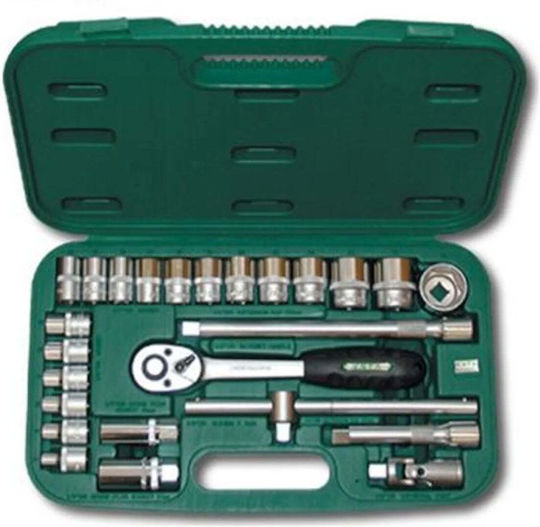Honiton Set de chei tubulare și clichet 1\2" 25buc