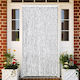 vidaXL Fabric Door Curtain Gray 118x220cm 4004890