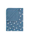 Fresk Blanket Nursery Swaddling Blankets Blue Dino 80x100cm