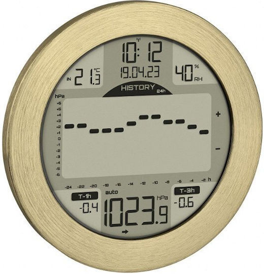 TFA Analog Metallisch Gold