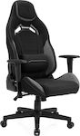 SENSE7 Vanguard Fabric Fabric Gaming Chair with Adjustable Arms Black