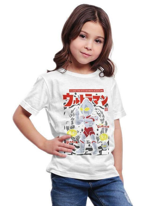 Pop Culture Παιδικό T-shirt Λευκό Ultraman